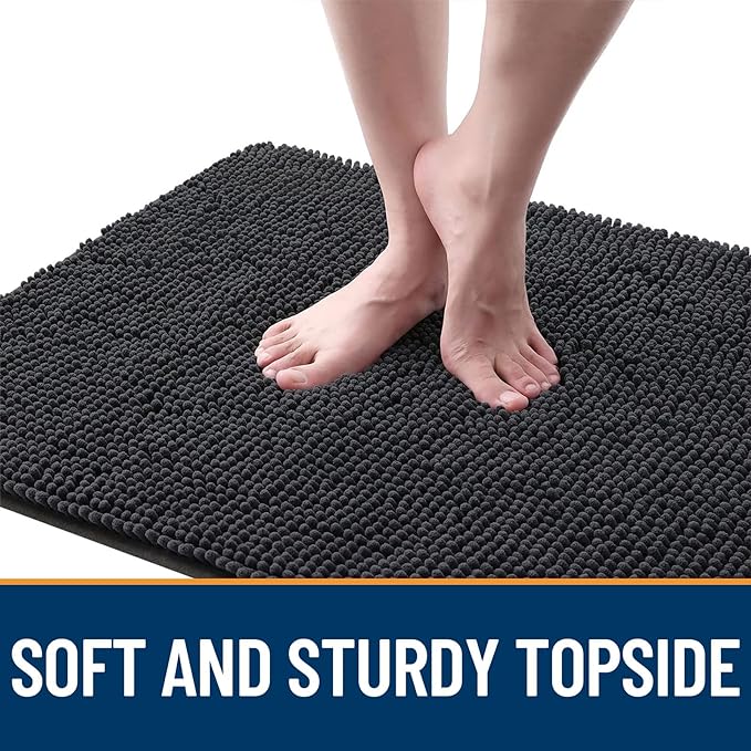 OLANLY Dog Door Mat for Muddy Paws 48x30, Super Absorbent Chenille Mud Mat | - Image 4