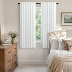 Black Out Curtains 72 Inch Long 6 ft Length 2 Panel Set Neutral Cute Blackout - Image 2