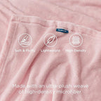 Bedsure GentleSoft Pink Fleece Blanket - Image 3