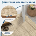 GarveeHome Scalloped Area Rug 4x6 - Image 7
