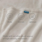 Bedsure GentleSoft Fleece Blanket King Size Linen - Image 3