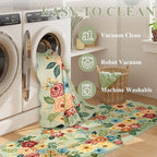 DUKINO 2x6 Runner Rug, Floral Washable Rug - Image 6