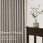 Topfinel Pinch Pleated Curtains 90 Inches Long 2 Panels Set, Burlywood Semi - Image 5