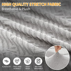XINEAGE Chaise Cover for L Shaped Sofa, Sectional Couch Covers for Pets - Image 4