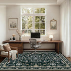 6x9 Area Rugs Living Room: Washable Vintage Rug - Image 6