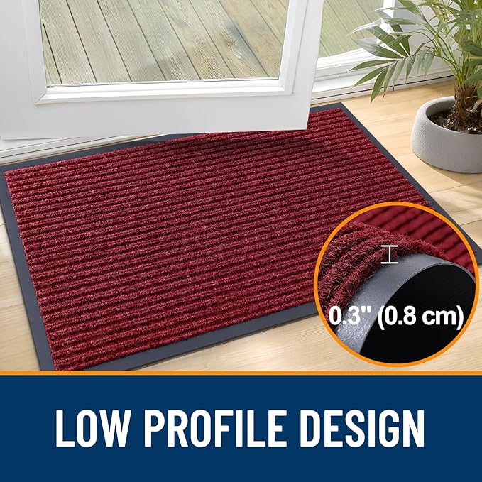 OLANLY Front Door Mat 47x34, Waterproof Heavy-Duty Indoor Outdoor Doormat | - Image 4
