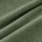 MIULEE 100% Blackout Linen Curtains 42 x 84 Inch Olive Green 2 Panels | Thermal - Image 9