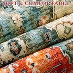 SERISSA 3x5 Washable Non Slip Boho Area Rug - Image 5