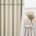 Cream Extra Long 120 Inch Blackout Curtains - Image 4
