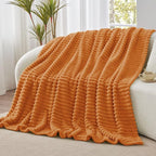 BEDELITE Ribbed Fleece Fall Throw Blanket - Image 8