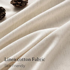 Topfinel 96 Inches Long Pinch Pleated Semi Sheer Curtains, Ivory Beige Linen - Image 4