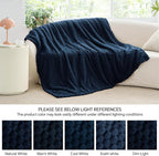 BEDELITE Navy King Blanket for Bed, Soft Cozy Gifts for Women, 108 * 90 | 3D - Image 7