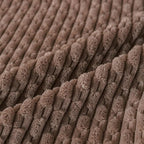 Set of 4 Light Brown Decorative Throw Pillow Covers 12x20 Inch Corduroy Pillow - Image 4