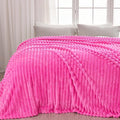 NEWCOSPLAY Fleece Ribbed Cozy Queen Blanket by NEWCOSPLAY