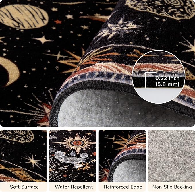 Vacuum-Friendly, 2x6 Washable Area Rug - Image 4