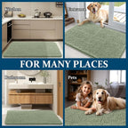 OLANLY Dog Door Mat for Muddy Paws 47x20, Super Absorbent Chenille Mud Mat | - Image 8