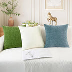CaliTime Decorative Couch Throw Pillow Covers 26 X 16 Inches Smoke Blue | Pack - Image 5