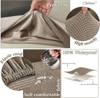 CALBODE 12Pcs Outdoor Stretch Cushion Covers, Waterproof Outdoor Chair Cushion - Image 3