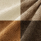 MIULEE Soft Decorative Chenille Fall Pillow Covers Brown 20x20 Pack of 4 | - Image 6