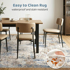 LOONGRUG 7x10 Area Rug Washable Large Neutral Modern Living Room Rugs | - Image 6