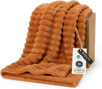 Bedsure Soft Burnt Orange Throw Blanket by Unknown