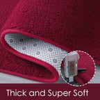 2x6 Runner Rug for Hallway, Long Runner Rugs Non Slip, Wine Red | Soft Washable - Image 6
