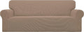 Easy-Going Stretch Oversized Sofa Couch Slipcover Washable Camel | 1-Piece by Easy-Going