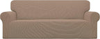 Easy-Going Stretch Oversized Sofa Couch Slipcover Washable Camel | 1-Piece by Easy-Going