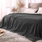 BEDELITE Fleece Blanket Soft Plush King Bed Blanket Charcoal Grey 108"x90" | by BEDELITE