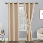 Blackout Curtains for Bedroom, 42 x 84 Inches Long, 2 Panels | Thermal - Image 8