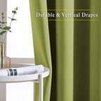 NICETOWN Room Darkening Sliding Door Curtains 2 Panels 102 inches Length - Image 5