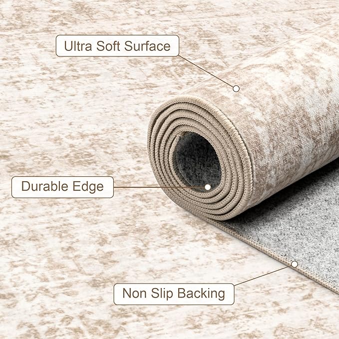 2x3 Area Rugs Living Room: Washable Rug - Image 7