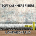 10x14 Area Rugs for Living Room: Washable Abstract Multi Color Carpet | - Image 7