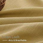 Gold Linen Curtains 63 Inches Long 2 Panel Sets - Image 5