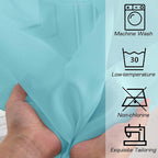 Simplebrand Aqua Sheer Curtains 72 Inches Long 2 Panels - Image 5