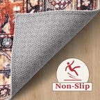 SERISSA 5ft Washable Non Slip Round Boho Area Rug - Image 4