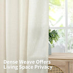 YoungsTex Short Linen Curtains 45 Inches Length - Image 4