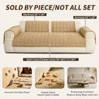 Velvet Couch Covers for Sectional Sofa Washable, Non-Slip L Shaped Sectional - Image 6