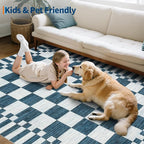 GarveeHome Checkered Rug 3x5 Area Rugs - Image 8