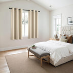 MIULEE Blackout Curtains for Bedroom 2 Panels 40 x 54 Inch Long Cream Beige | - Image 6