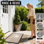 OLANLY Front Door Mat Outside Entrance 33x21, Waterproof Heavy-Duty Doormat | - Image 8