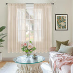 BGment Natural Linen Curtains 72 Inches Long - Image 2