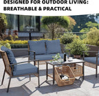 8Pcs Outdoor Cushion Covers, Elastic Patio Cushion Covers | Washable, - Image 4