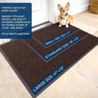 OLANLY Front Door Mat 47x32, Waterproof Heavy-Duty Indoor Outdoor Doormat | - Image 2