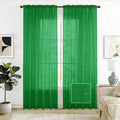 SpaceDresser Check Sheer Curtains 72 Inches Long by SpaceDresser