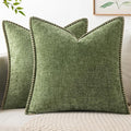 MIULEE Decorative Couch Throw Pillow Covers 20x20 Inch Sage Green 2 Pack | by MIULEE