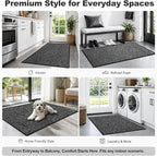 Super Absorbent Front Door Mat, 29.5" x 17", Non-Slip Washable Indoor Doormats - Image 8