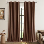 100% Blackout Curtains 96 Inch Length 2 Panels Set by Guken