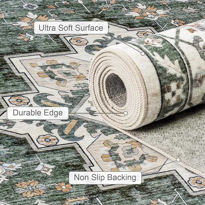 4x6 Area Rugs Living Room: Washable Rug - Image 7