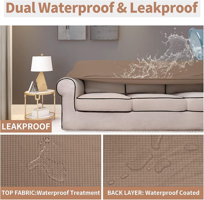 Easy-Going 100% Waterproof Oversized Loveseat Cover, Couch Cover - Image 3
